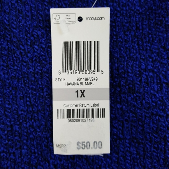 Karen Scott Woman Marled Knit Sweater Sz 1X - Picture 8 of 8